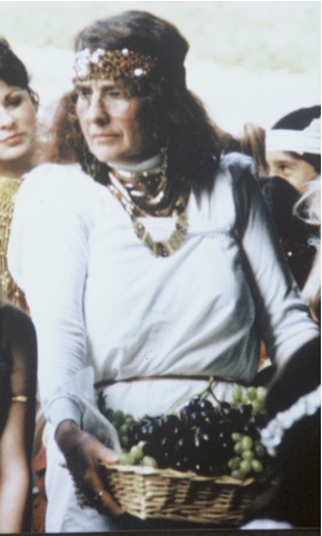 Former teacher dressed as an Ancient Egyptian